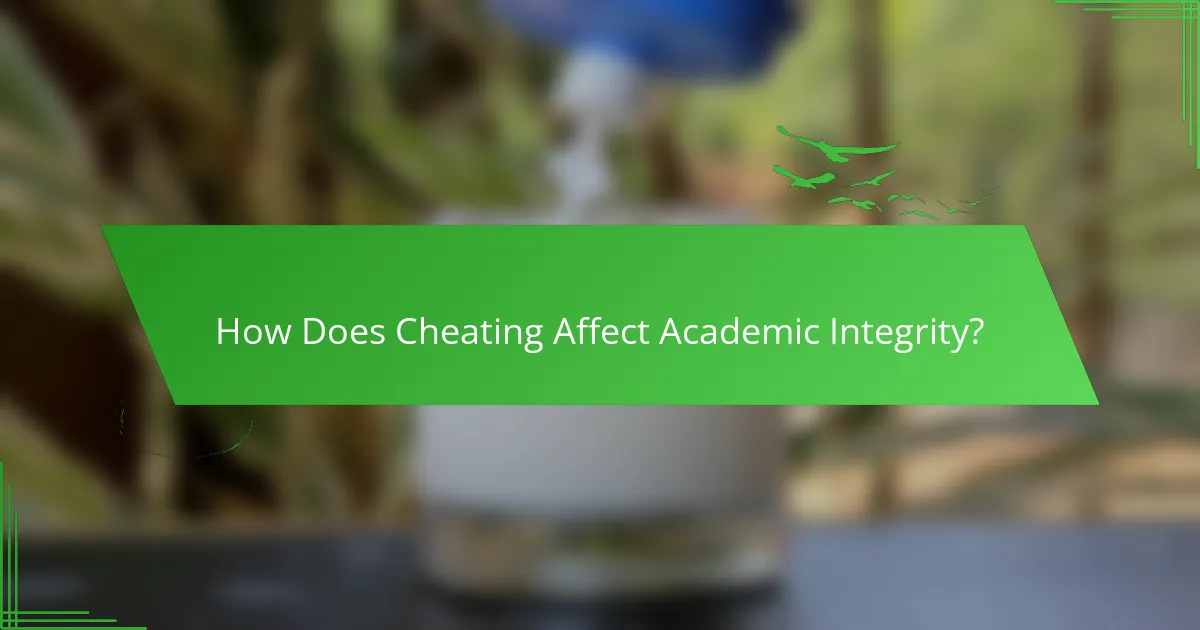 How Does Cheating Affect Academic Integrity?