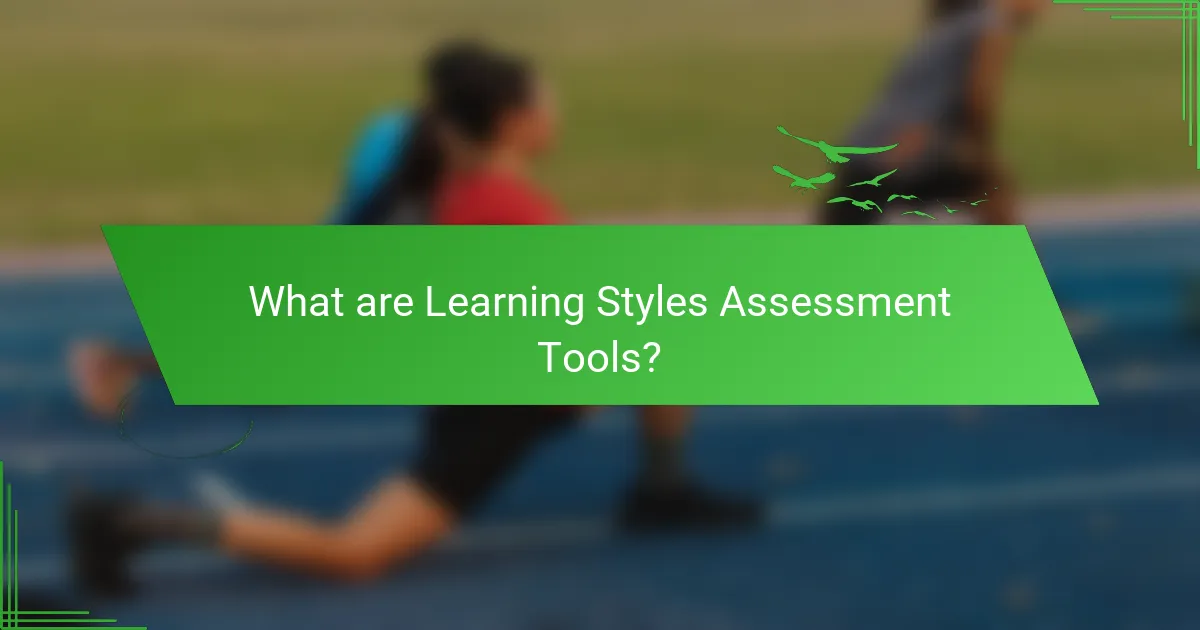 What are Learning Styles Assessment Tools?
